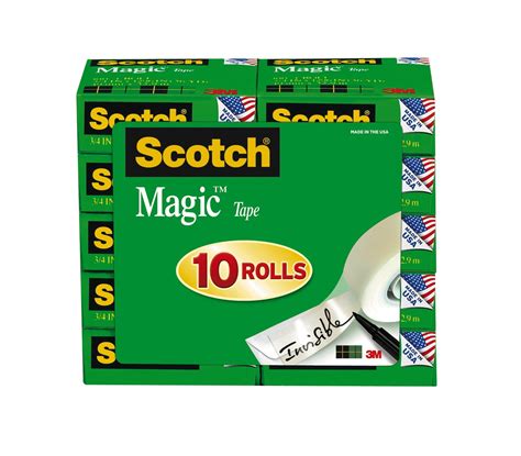 Scotch 810 magix tape refill 10 pk: the tape that withstands extreme temperatures
